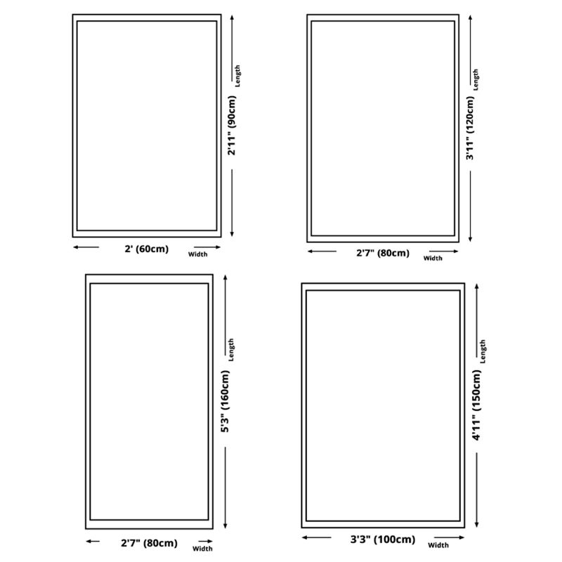 Green Plants Carpet Polyester Casual Area Rug Non-Split Backing Indoor Carpet for Indoor Room