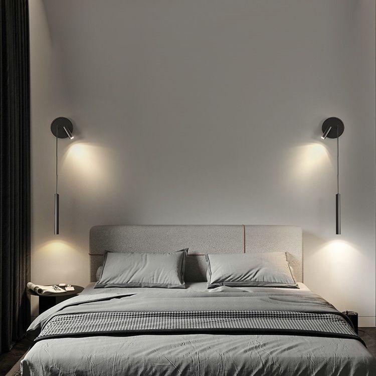 2-Light Black Modernism Wall Mounted Sconce Linear Wall Light for Foyer