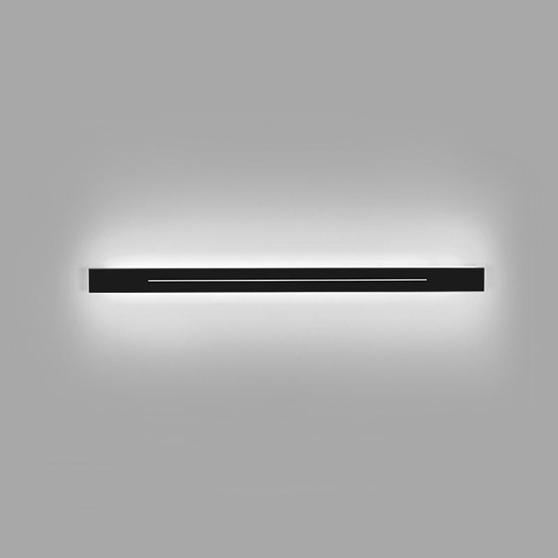 Linear Shape Metal Wall Lighting Idea Modern Style 1 Light Wall Mounted Light Fixture