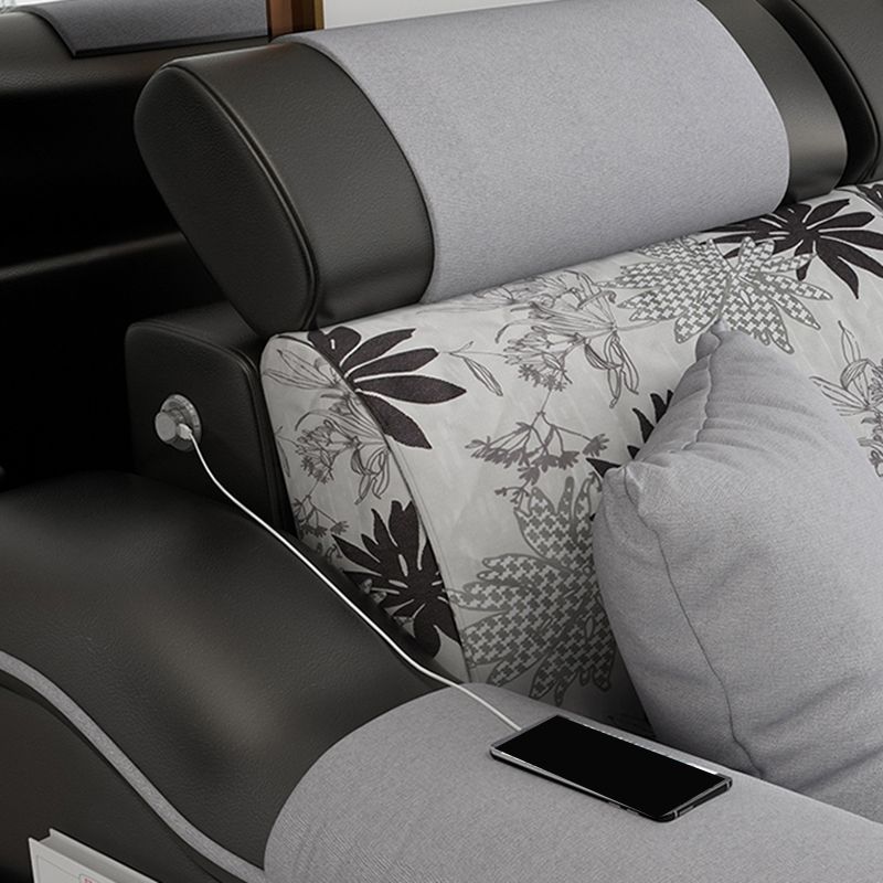 110.23" L Modern Sectional Stain-Resistant Faux leather Sectional