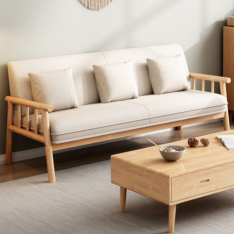 Linen Modern Tight Back Sofa 24"W Square Arm Sofa for Living Room