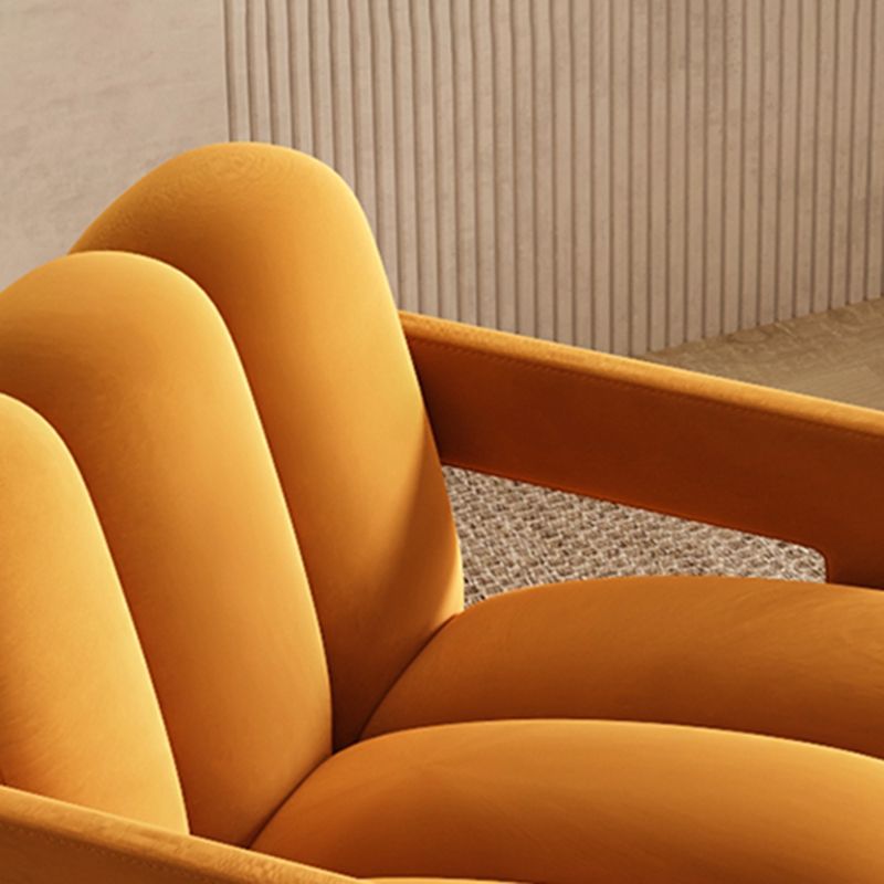 Scandinavian Arms Included Lounge Chair Solid Color Living Room Armchair