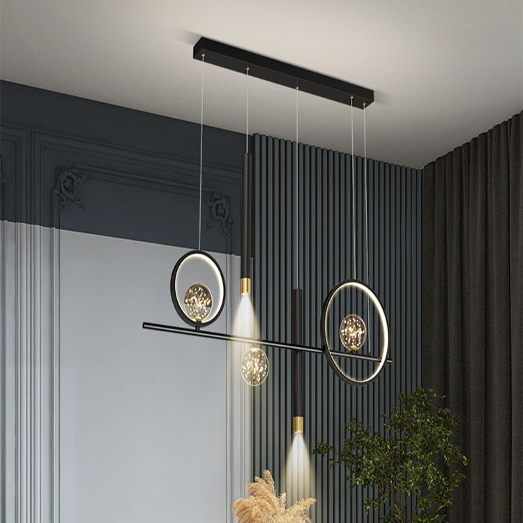 Lampade a sospensione geometrica Modern Kitchen Island Lighting Metal lampadario