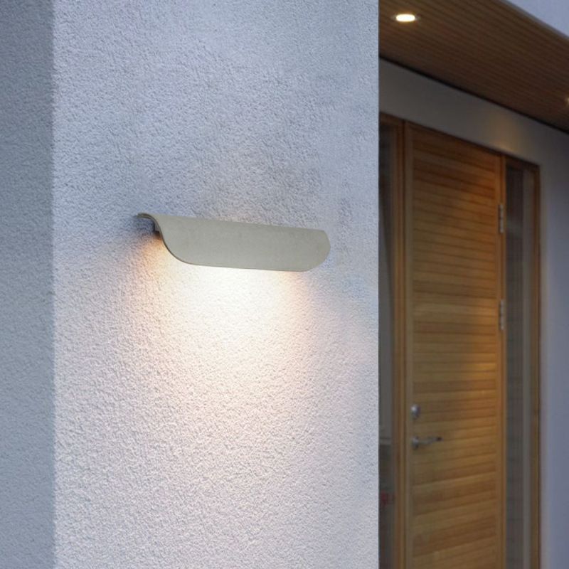 Zeitgenössische Aluminium -Wandleuchte wasserdurchsichtigen 3,5 "hohe Wandwaschmaschine für Outdoors