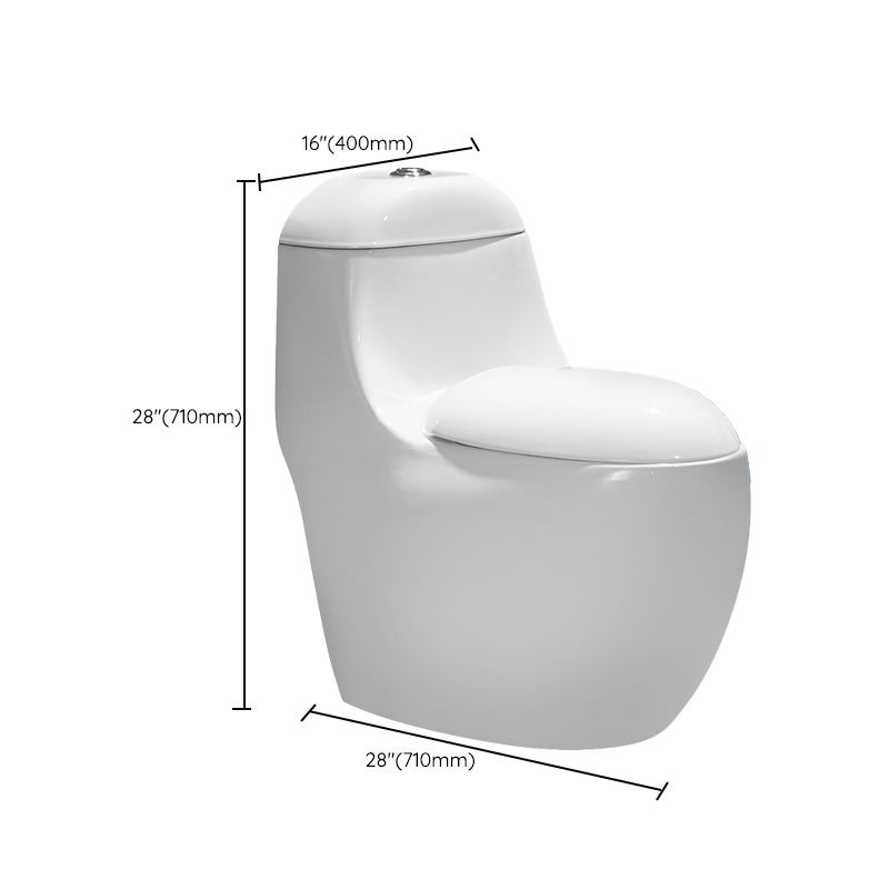 Floor Mounted Urine Toilet One Piece Toilet Modern Porcelain Toilet Bowl