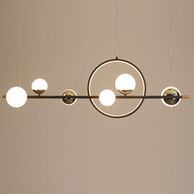 Simple Island Lighting Contemporary Hanging Lamp with Acrylic Shade for Dining Room