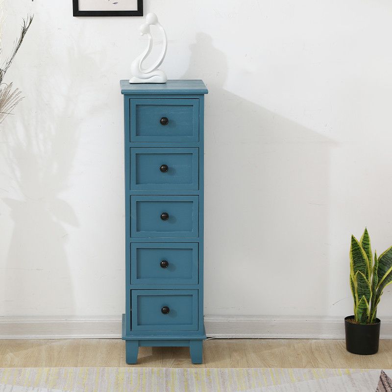 12" W Traditional Wood Lingerie Chest Vertical Storage Chest with Drawers