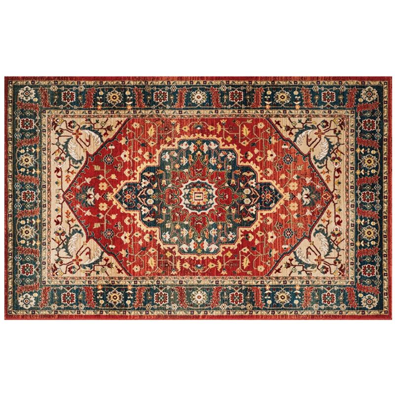 Tappeto floreale multicolore in poliestere area marocchina moquette non slittamento tappeto per animali domestici in lavatrice per salotto