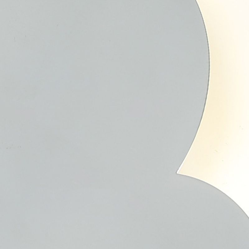 Single White Modern Wall Mounted Sconce Unique Wall Light for Foyer