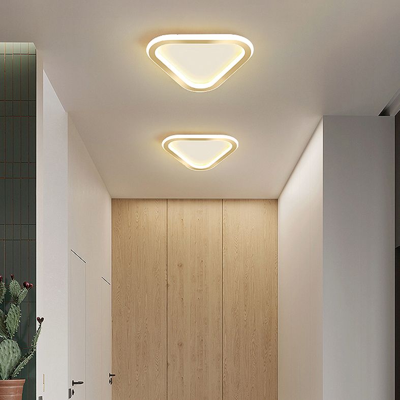 Plafonnier LED Ultra-mince à 1 lumière, nouveau plafonnier moderne en fer pour couloir