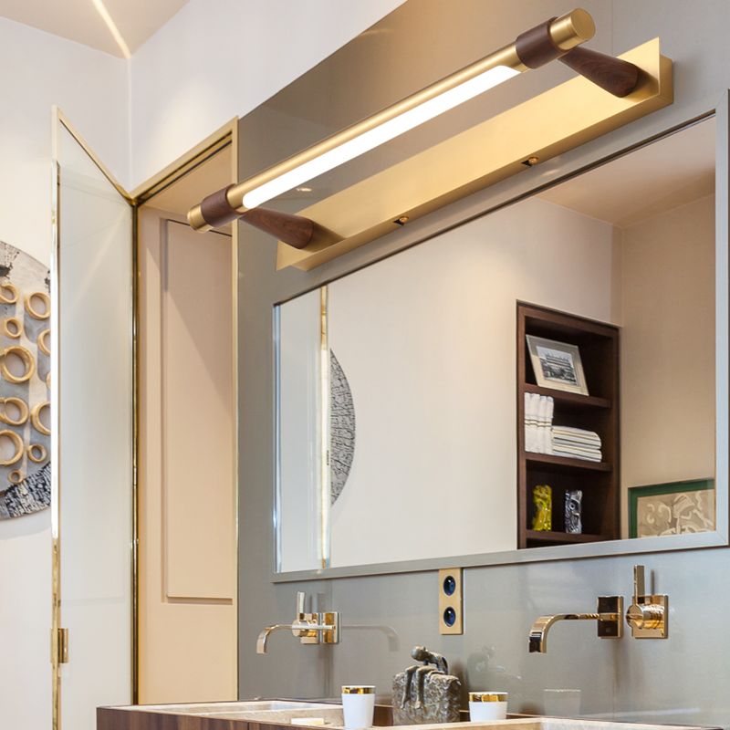 LED Strip Shape Vanity Light Fixtures Traditional Mirror Front Lighting for Bathroom