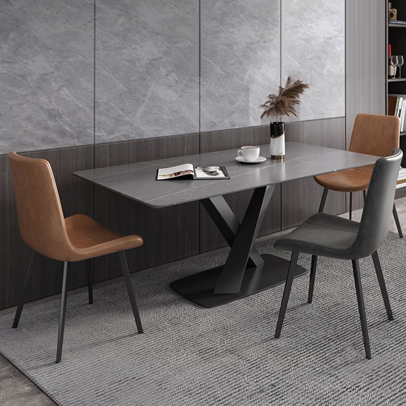 Modern Style 1/4/5/6/7 Pieces Dining Chairs Set Rectangle Stone Furniture for Home