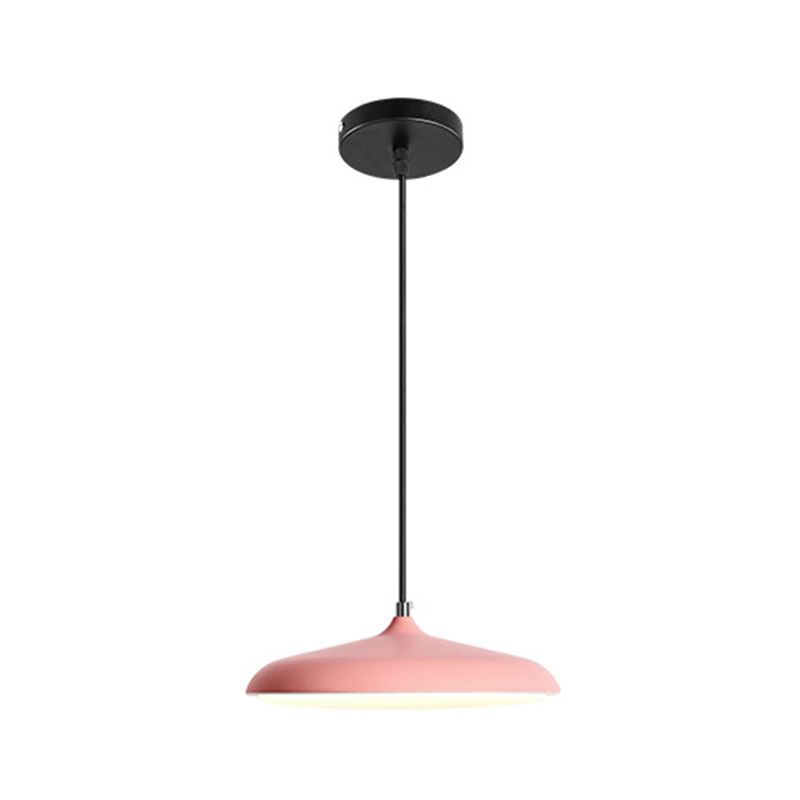 Metal Round Shape Hanging Light Nordic Macarons 1 Light Hanging Mounted Lights