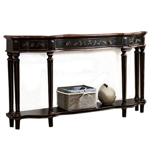 Victoria Wooden Console Table Free Form Console Sofa Table for Hall