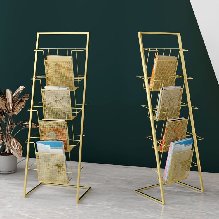 Libreria etagere in metallo scandinavo in ferro aperta libreria verticale aperta