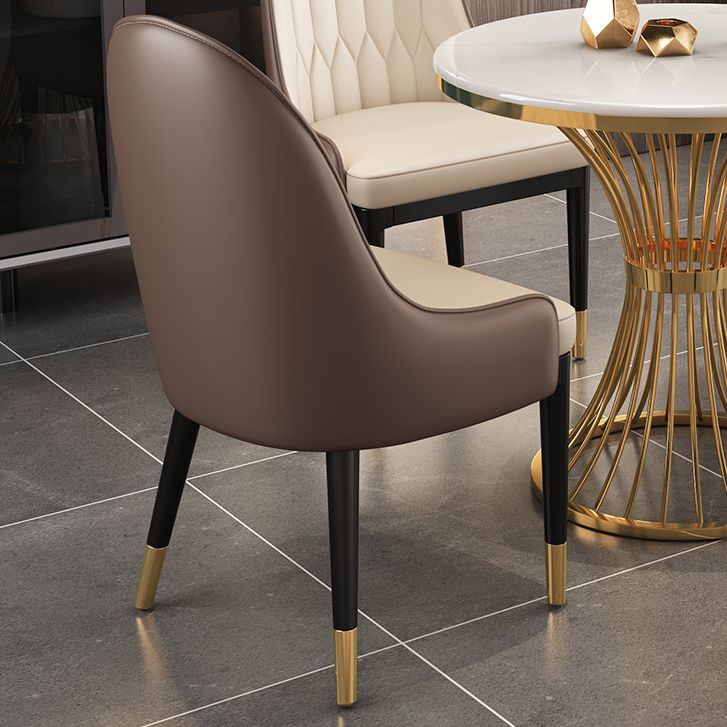 Modern Style Stone Dining Set Round 1/2/3/5 Pieces Dining Set for Home Use