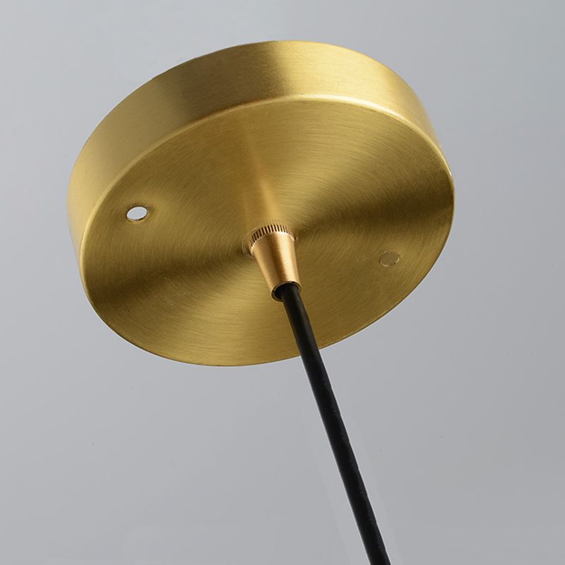 11.8 pulgadas de ancho tono de cúpula colgante de mármol blanco simplicidad lámpara colgante de latón