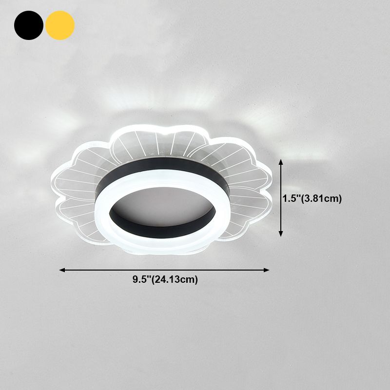 LED Flush Mount Ceiling Lighting Fixture Modern Styles Ceiling Light with Acrylic Shade