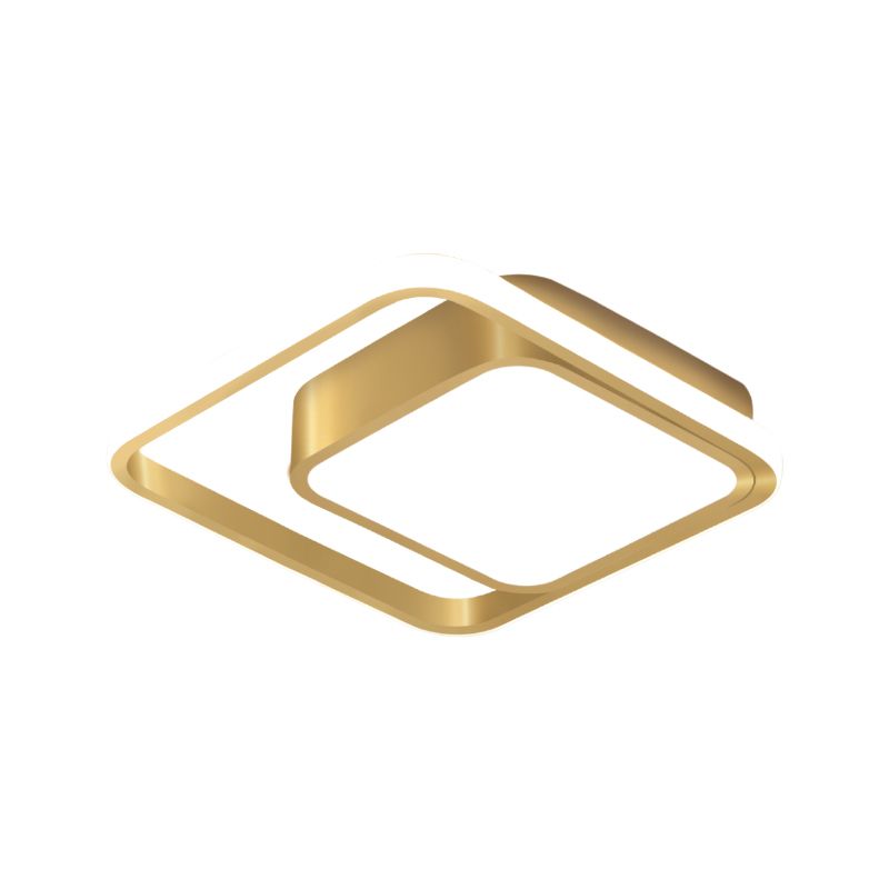 Luminaria empotrada de metal LED modernista con montaje empotrado cuadrado dorado para pasillo (la personalización será de 7 días)