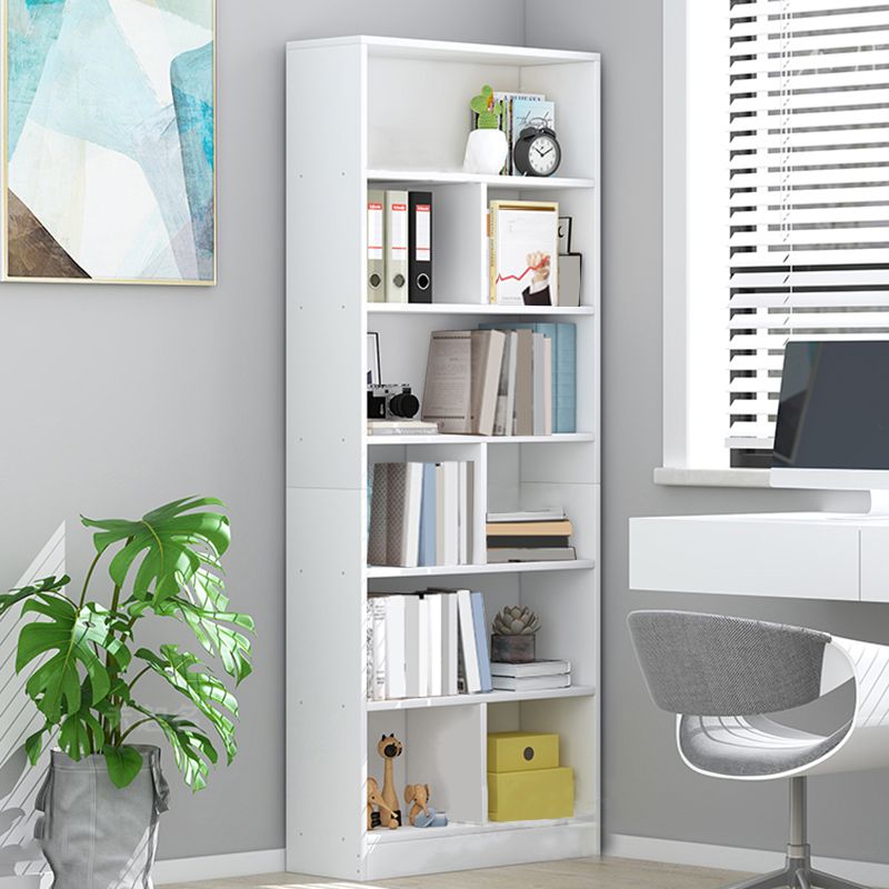 Closed Wood Bookcase Modern Minimalist Home Living Room Standard Bookshelf