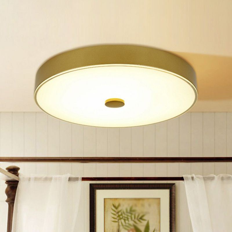 Verre crème de forme ronde LED encastré éclairage classique chambre encastré luminaire