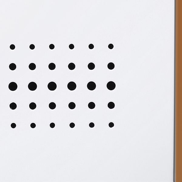 Hinged Wardrobe Armoire with Garment Rod Steel Wardrobe Cabinet