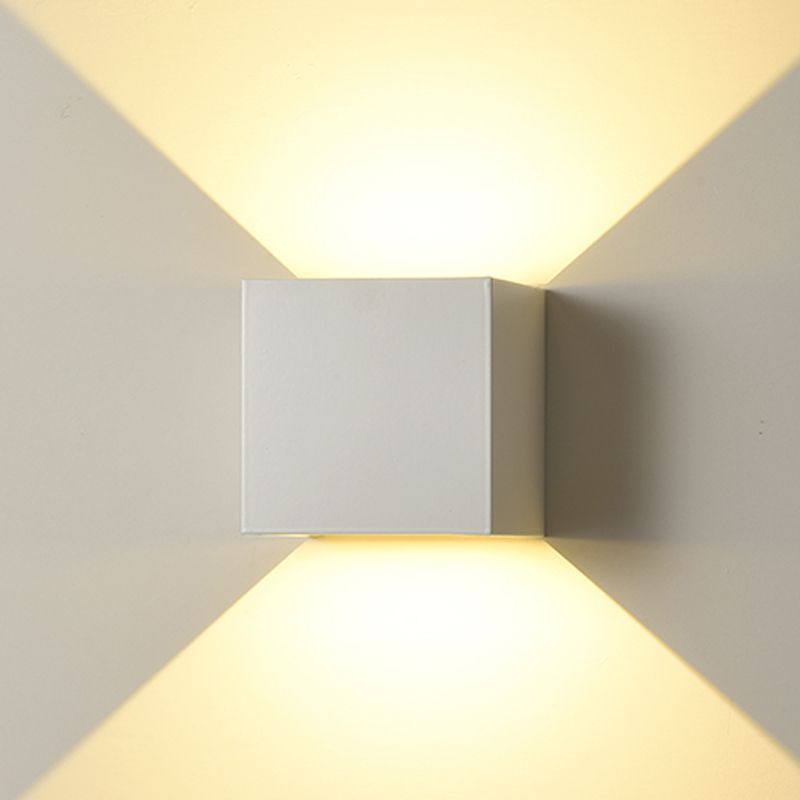 Lampe murale géométrique de style moderne métal métal 2 lumières éclairage mural