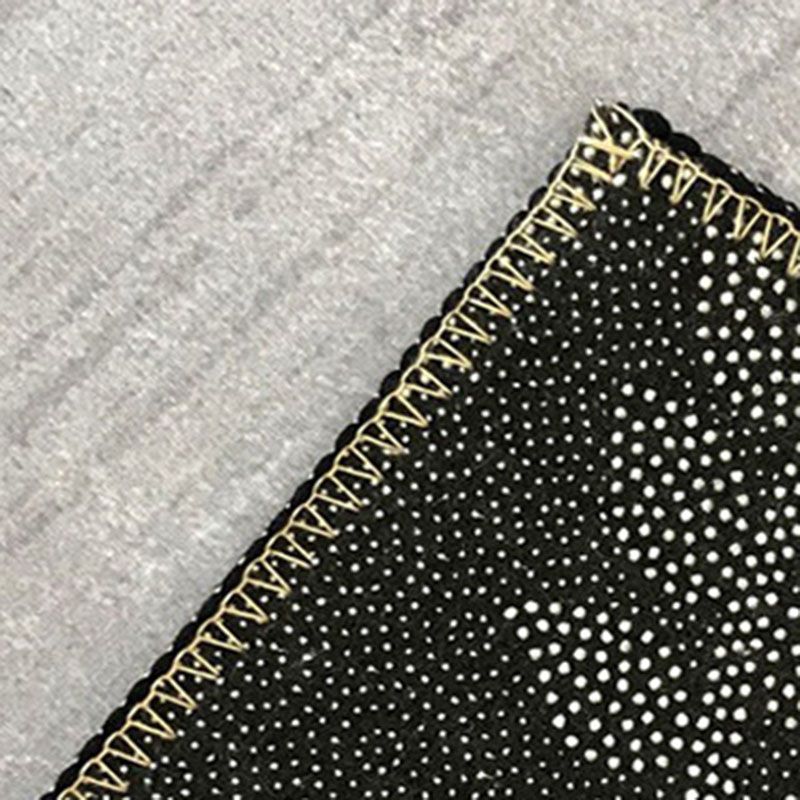 Gray Modern Rug Polyester Graphic Indoor Rug Washable Rug for Living Room
