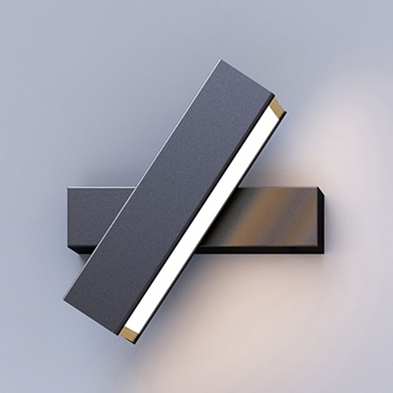Modern Wood Wall Sconce Linear Shape Wall Light with Acrylic Shade for Bedroom