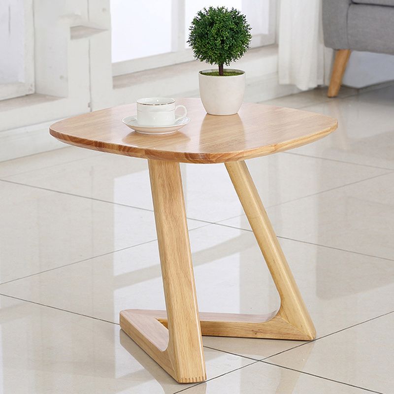 19.69 inch Wide Scandinavian Sofa Side Accent Table Solid Wood Side End Table