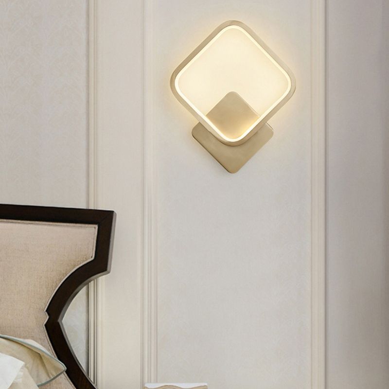 Metal Sconce Light Modern 1-Light Sconce Light Fixture for Bedroom