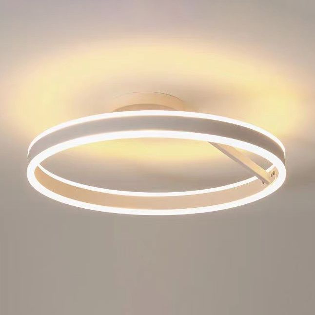 Luces de techo semi empotradas de 1 luz circulares de iluminación de montaje semi empotrado de estilo moderno acrílico