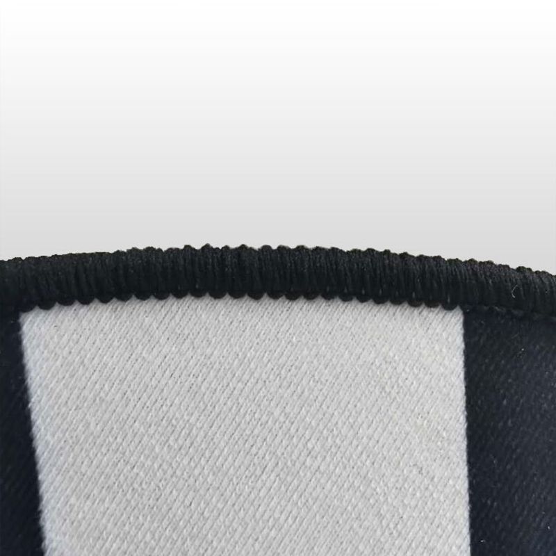 Black and White 3D Print Carpet Polyester Simple Indoor Carpet Anti-Split Indoor Rug for Living Room