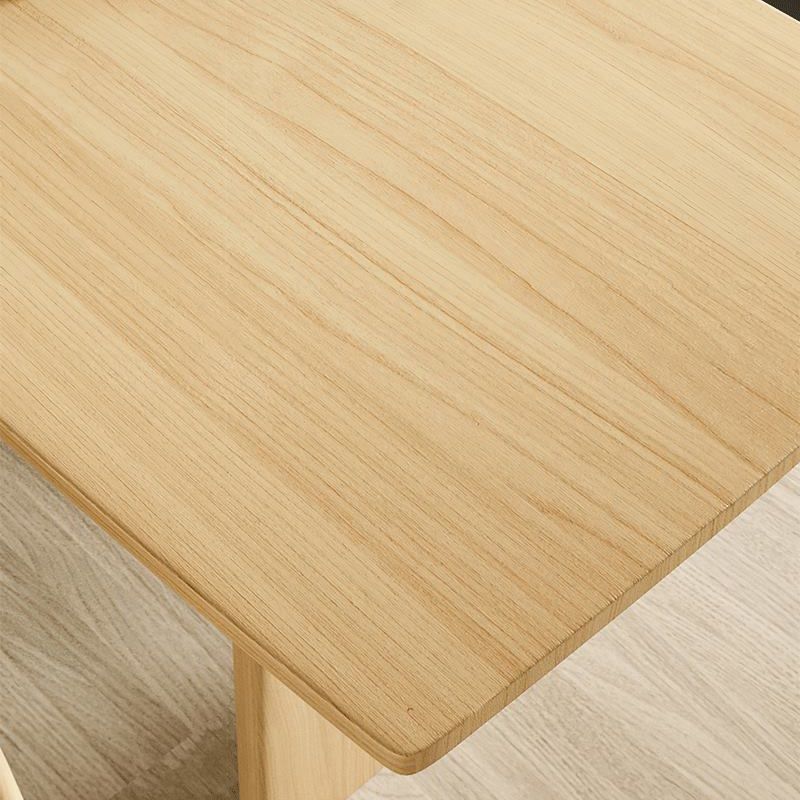 1/2/4/5/7 Pieces Rectangle Dining Set Solid Wood Dining Table with Wooden Chairs