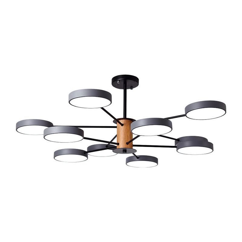 Éclairage de lustre ramifiant nordique LED de salon en acrylique LED Plafond
