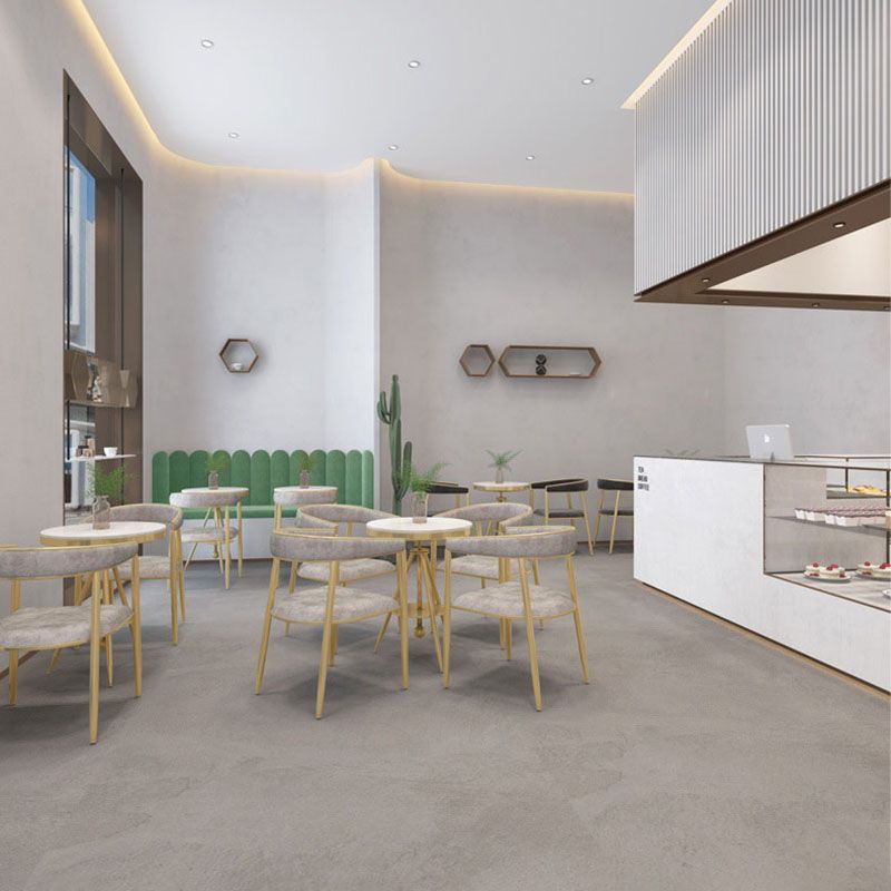 Fabric Dining Chairs Scandinavian Style Open Back Dining Side Chair for Home