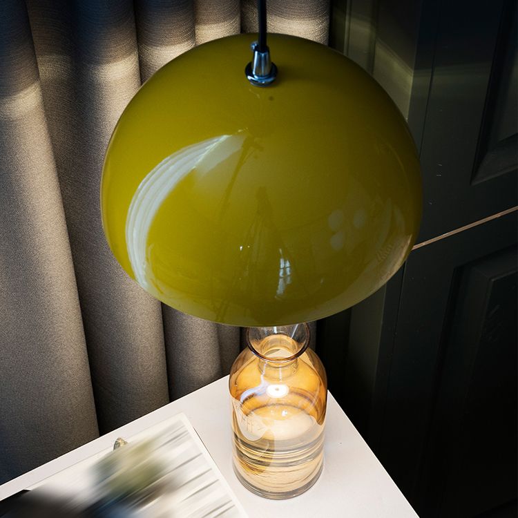 Metal Round Hanging Light Macarons nordiques 1 luminaires de suspension légère