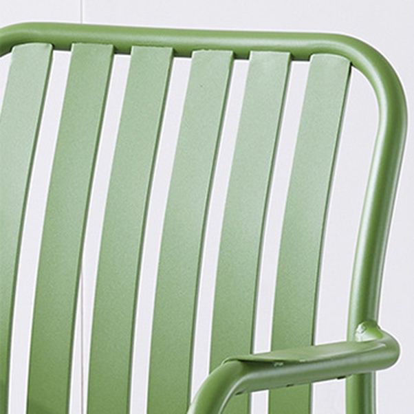 Green Contemporary Bistro Table Set 1/2/3/5 Pcs Metal Bistro Set for Small Places