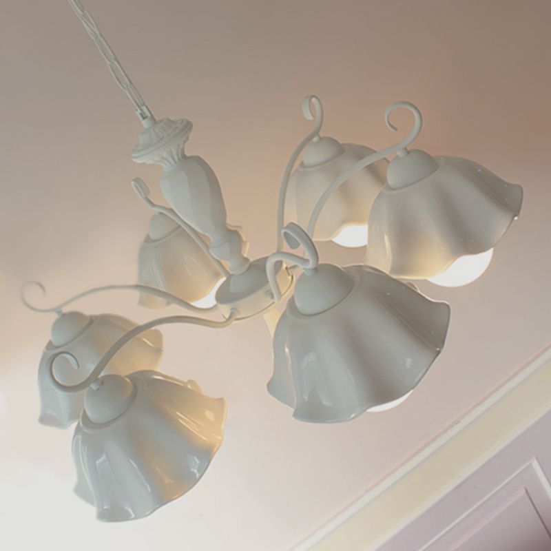 Cerámica contemporánea Luz de colgante de techo Sputnik Luz colgante de colgantes para dormitorio