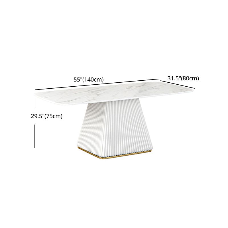 Glam 1/2/5/7 Pieces Dining Room Set with Leather Chairs Dining Furniture for Home Use