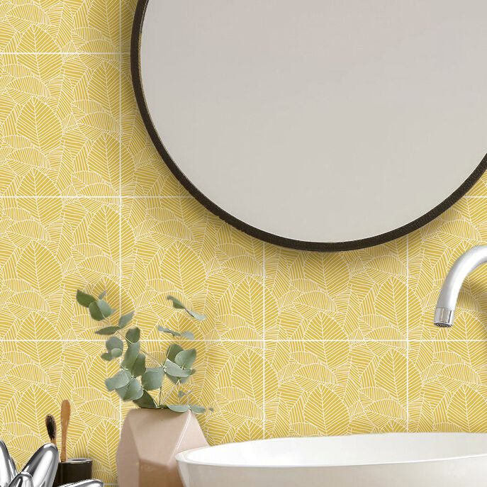 Square Tile Peel and Stick Tile Pvc Kitchen and Bathroom Backsplash Peel and Stick Tiles