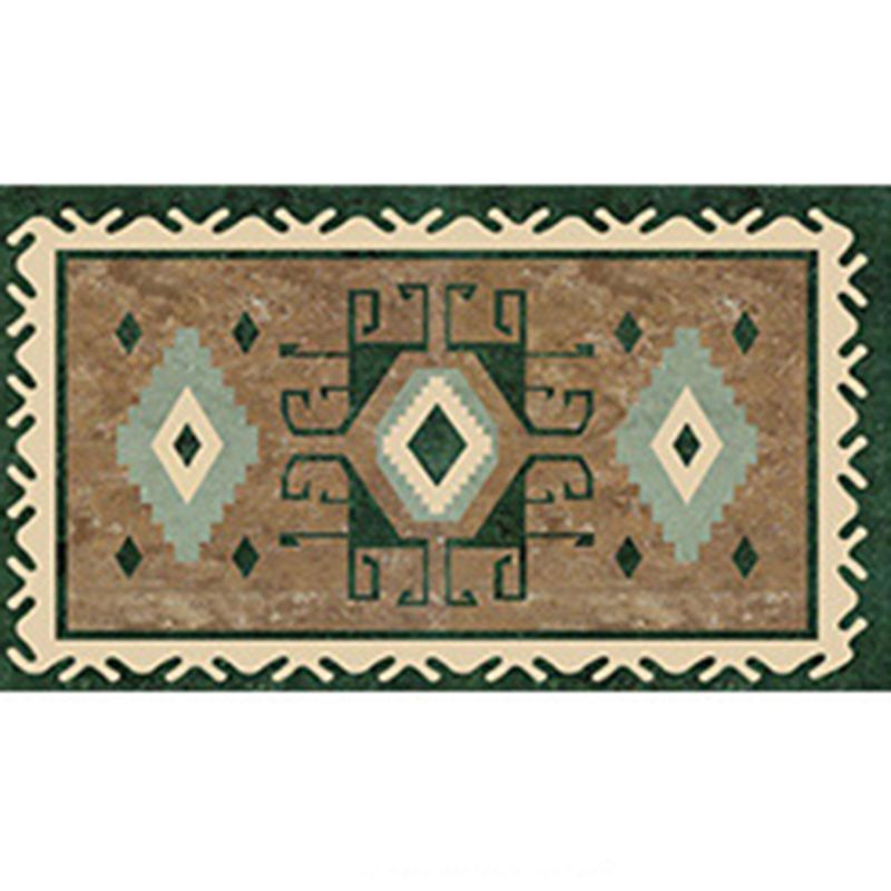 Classic Native American Rug Distinctive Polyester Area Carpet Non-Slip Backing Rug for Living Room