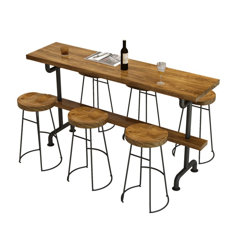 1/4/7/9 Pieces Bar Stool and Table Set Contemporary Pub Dining Set