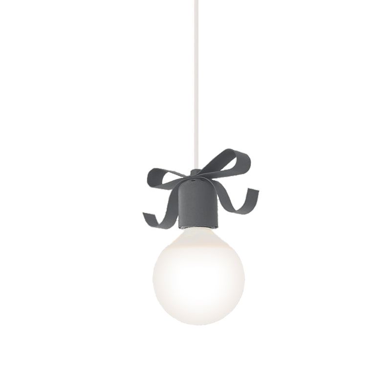 1 Kopf offener Glühbirnen Anhänger Licht mit Schüssel Kinder Metall Hanging Light für Küchenkorridor