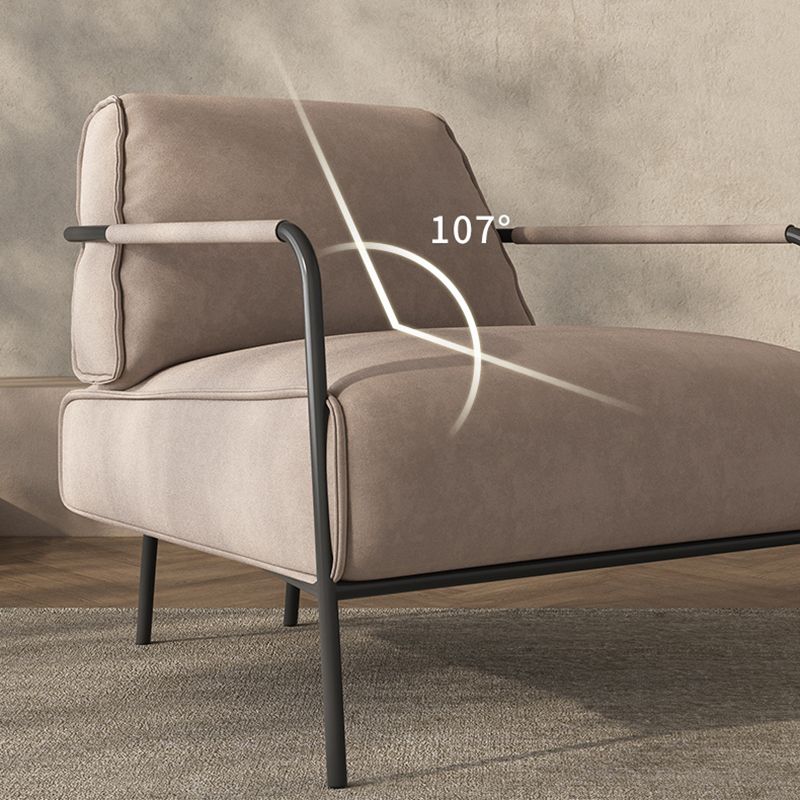 Cushion Back Vanity Armchair Basic Four Leg Chair with Cushion