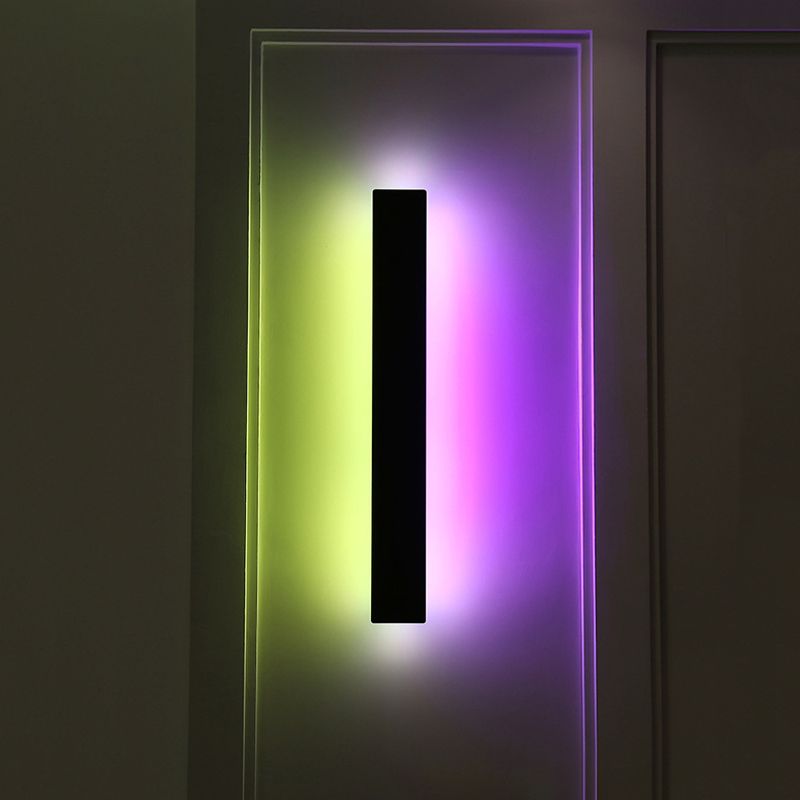 Modern Minimalist Style Rectangle Wall Lighting Fixtures Metal Wall Sconces for Living Room