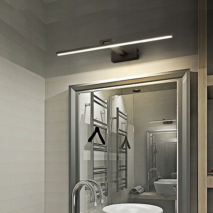 Moderne minimalistische stijl lineaire wandbevestiging verlichtingsarmatuur aluminium wand gemonteerde ijdelheid lichten voor badkamer