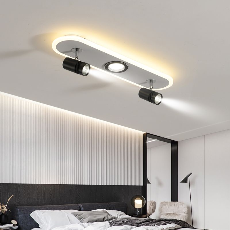 Forme cylindrique LED Rail Plafon