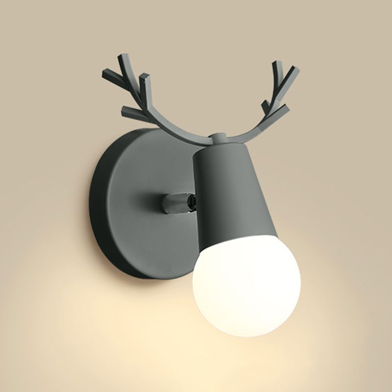 Modern Style Geometric Wall Mounted Lamps Metal 1 Light Wall Light Sconces