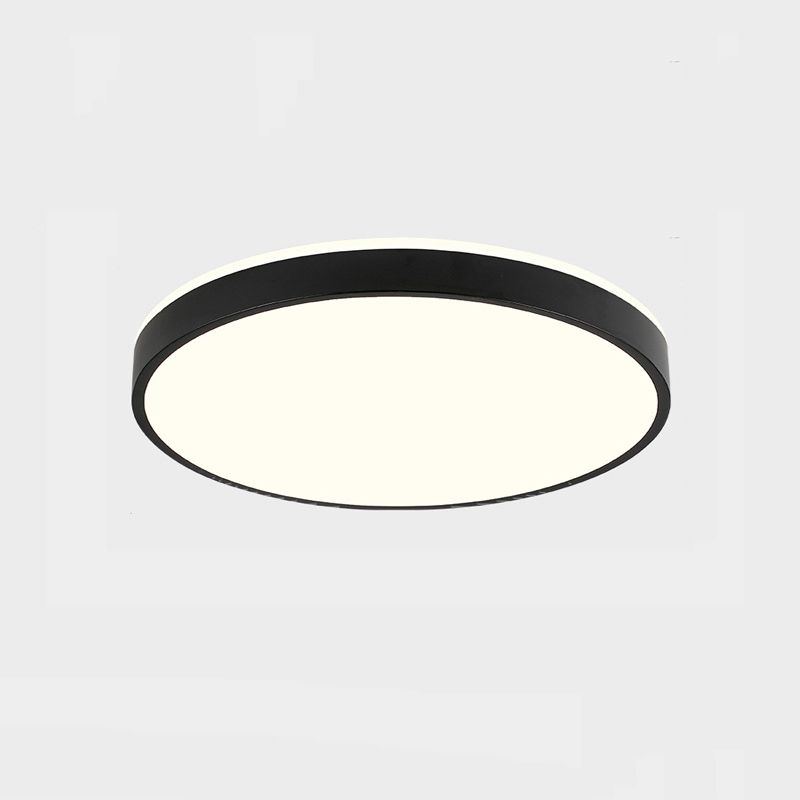 Metal Round Shaped Flush Mount Fixture Modern Style 1Head Led Flush Light